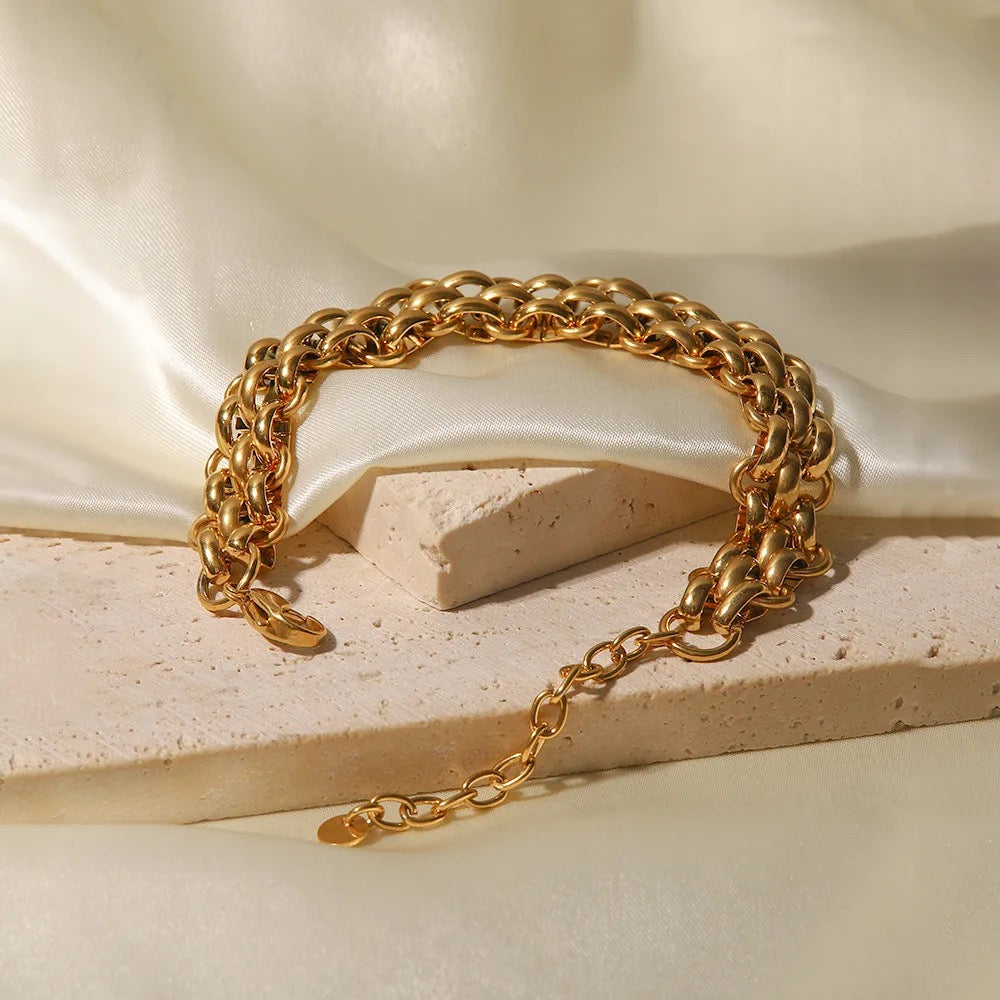 CHUNKY TRIPLE RING BRACELET