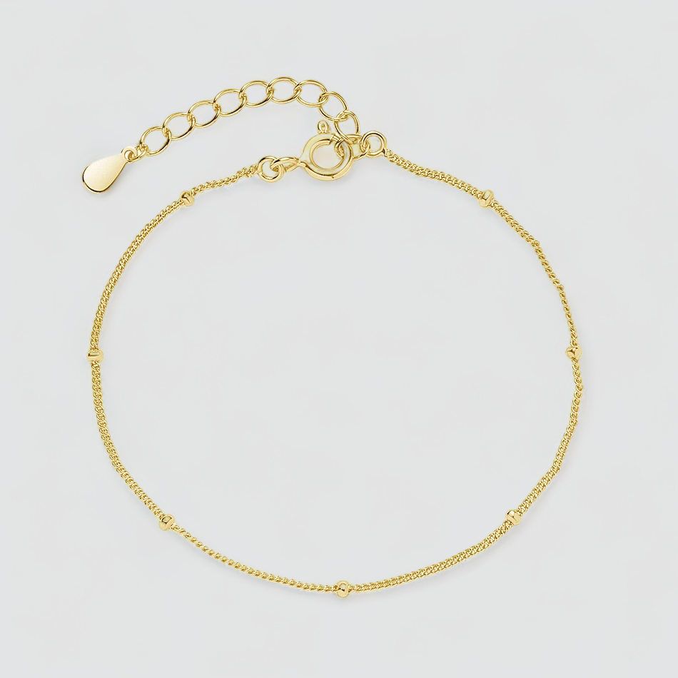 MINIMAL BEAD CHAIN BRACELET