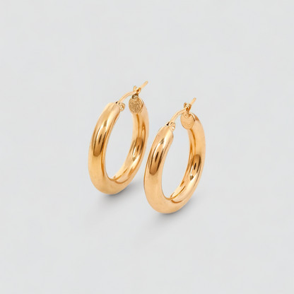 CLASSIC CHUNKY HOOPS EARRINGS