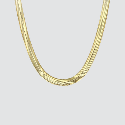 HERRINGBONE SNAKE CHAIN NECKLACE