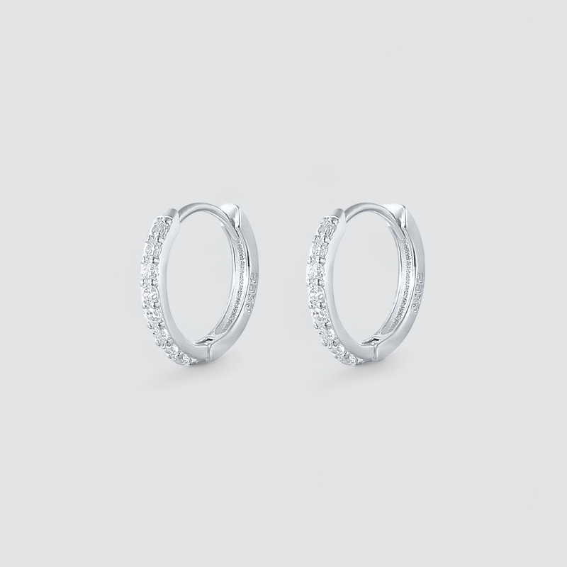 STONY HOOPS EARRINGS